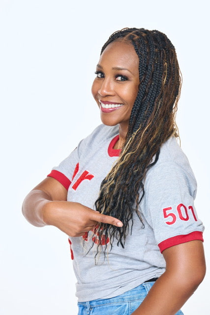 501-Gray & Red ArkansUS Relaxed-Fit T-Shirt