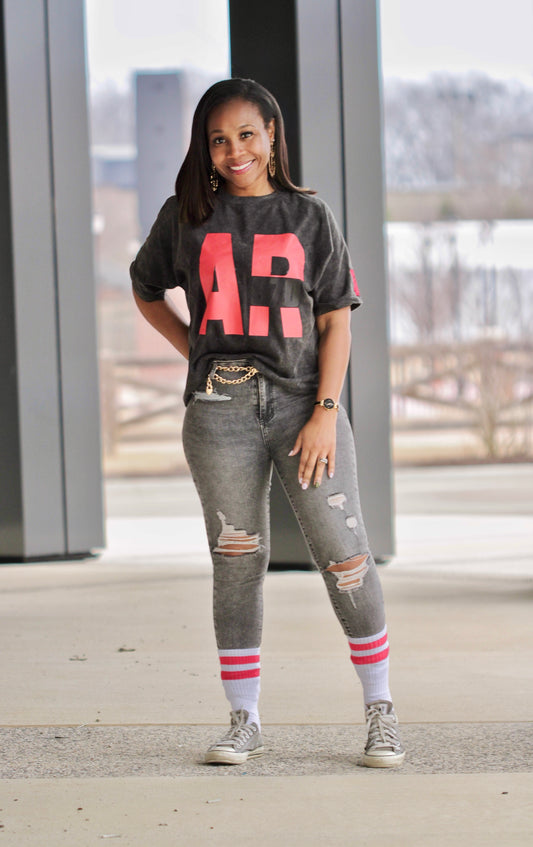 AR 870 -BOXY CROPPED FIT with all Area Codes State Patch