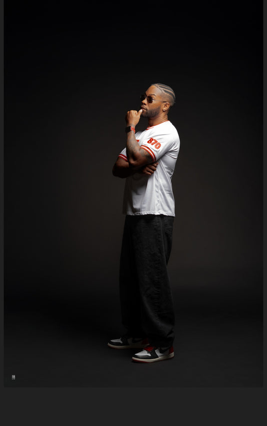 501-White & Red ArkansUS Boxy/Relaxed Fit T-Shirt