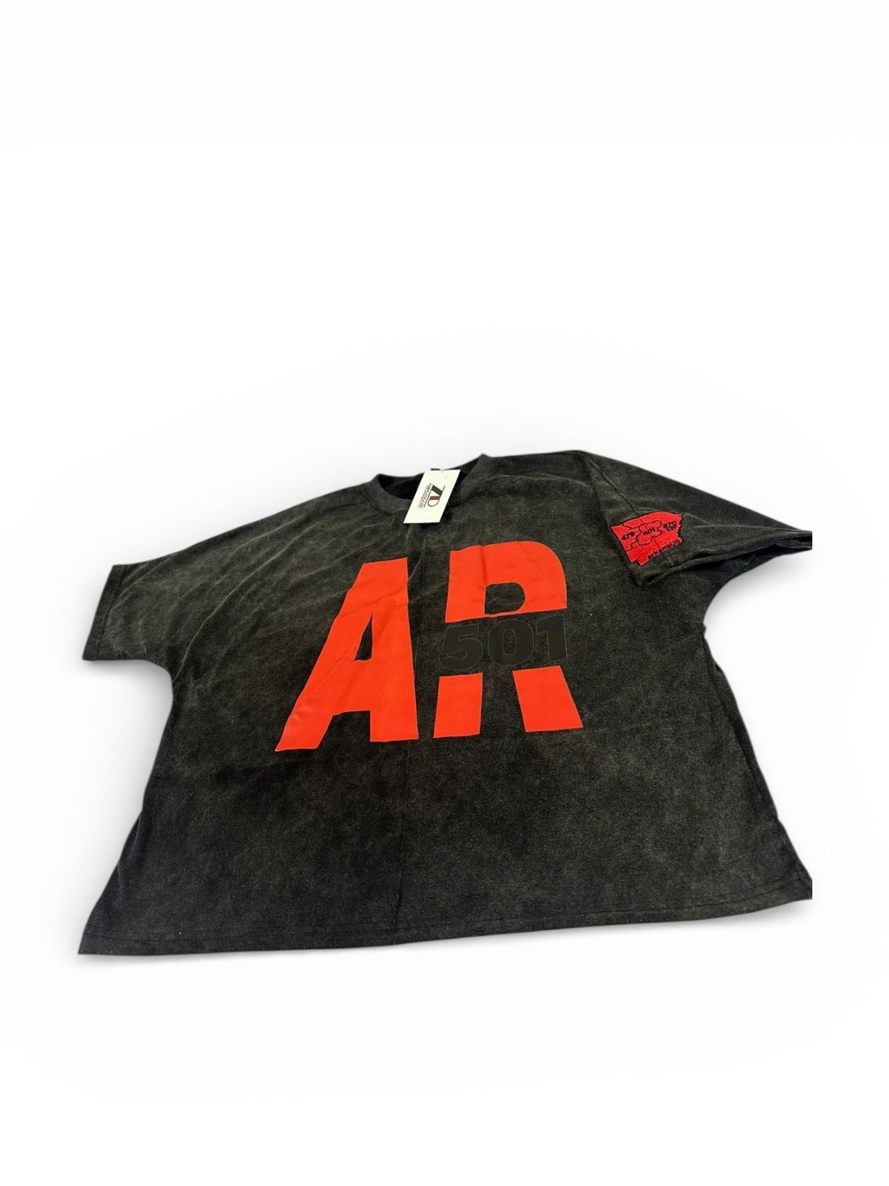 AR 501 -BOXY FIT with all Area Codes State Patch