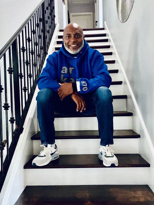 870-Blue & Gray ArkansUS Hoodie