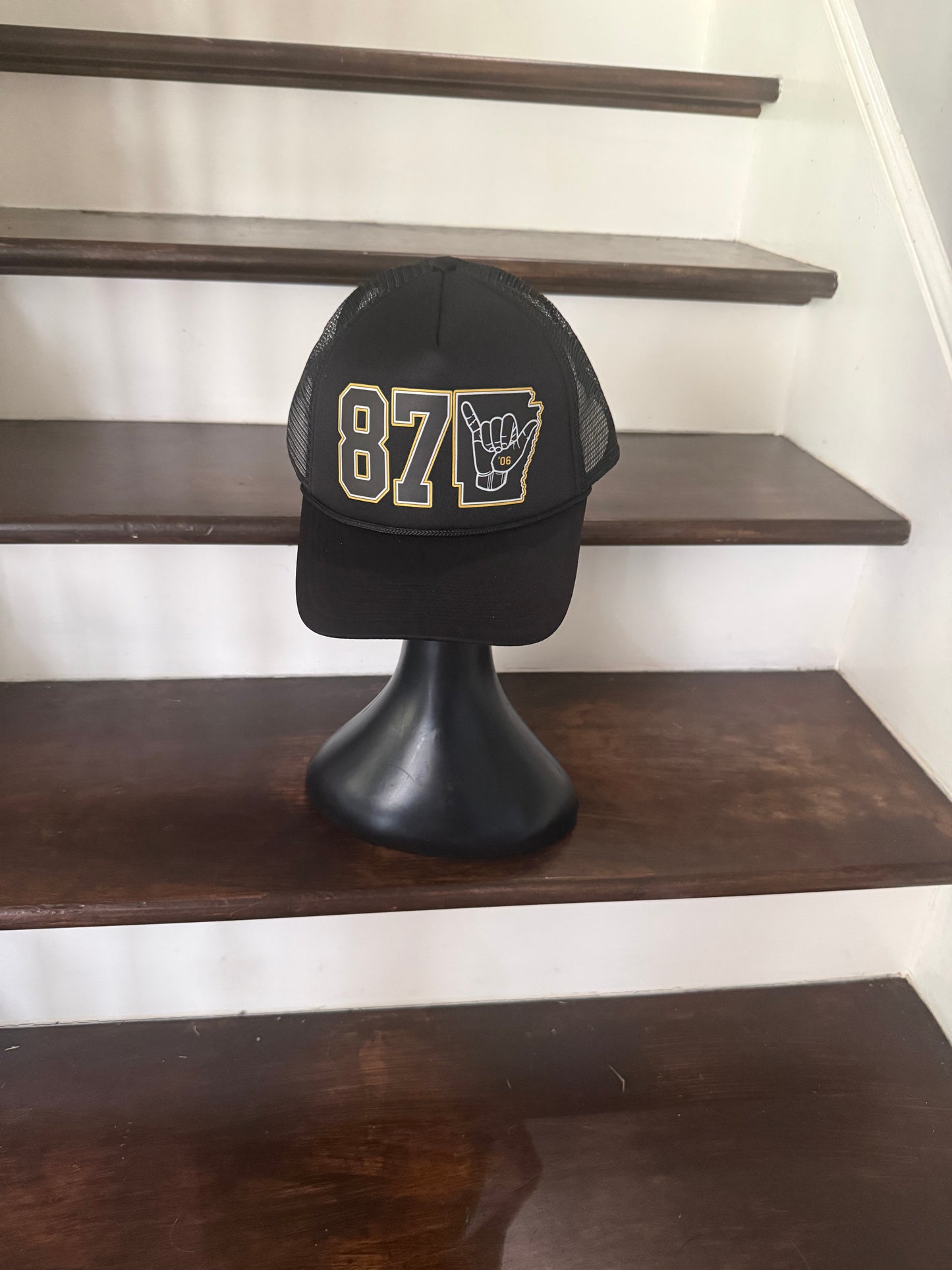 870- A PHI A -Black FoamTrucker Hat