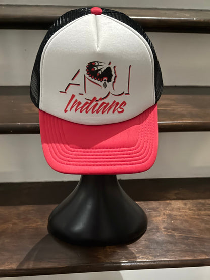 RETRO ASU INDIANS -Red White & Black FoamTruckerHat