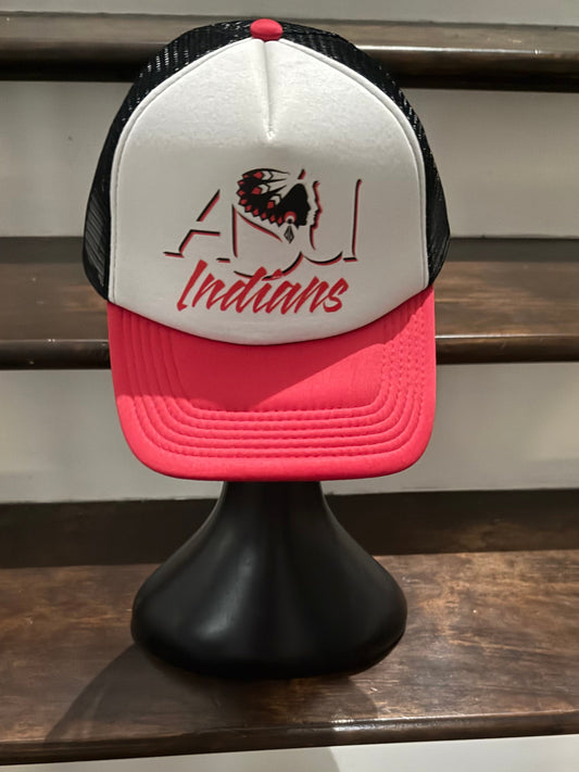 RETRO ASU INDIANS -Red White & Black FoamTruckerHat