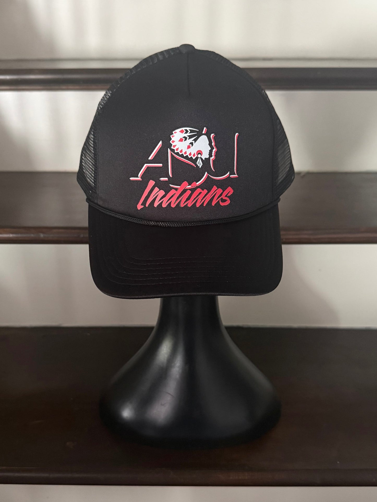 RETRO ASU INDIANS Black Foam Trucker Hat