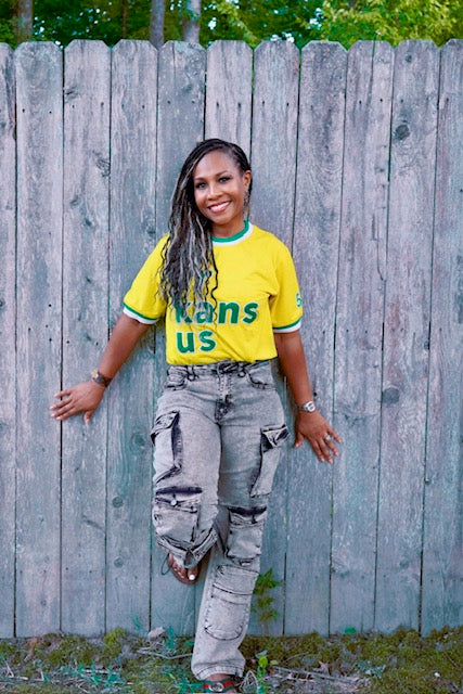 501-Canary Yellow & Green -ArkansUS Relaxed-Fit T-Shirt